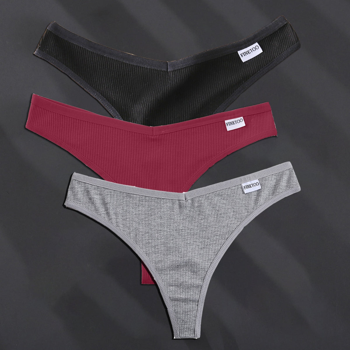 Women's Trendy G-String Cotton Panties 3-Piece Combo