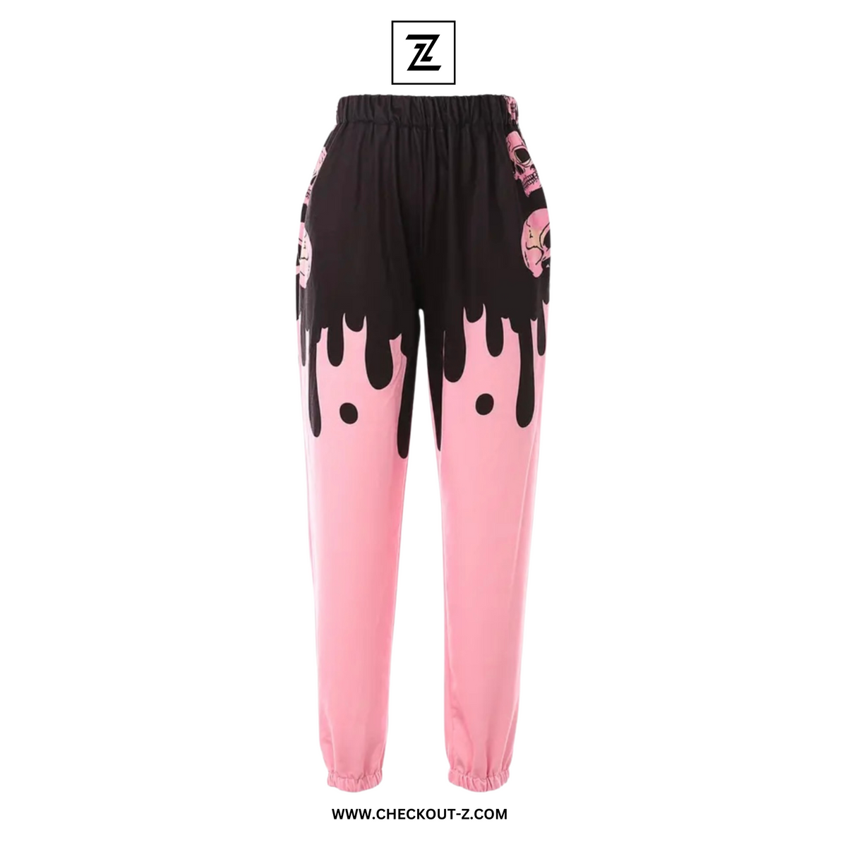 Women's Pink Skull Blaze Joggers