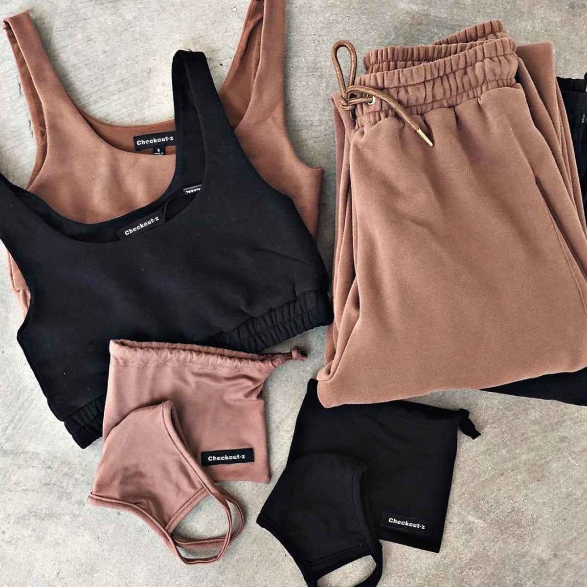 Women's Camisole, Joggers & Mask Combo